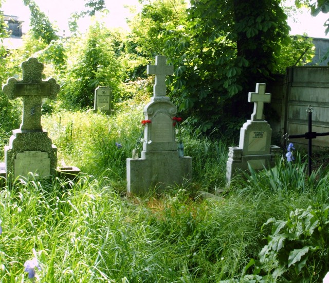 fostul mormînt al tatălui meu din cimitirul Bolovani - Ploieşti